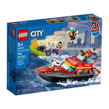 LEGO CITY 60373 Łódź strażacka