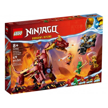 LEGO NINJAGO 71793 Lawowy smok zmieniający się w falę ognia