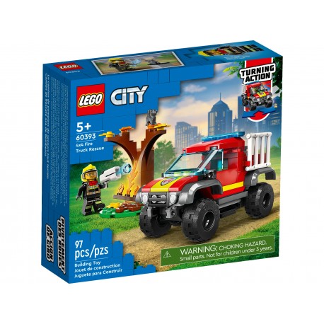 LEGO CITY 60393 Wóz strażacki 4x4 - misja ratunkowa