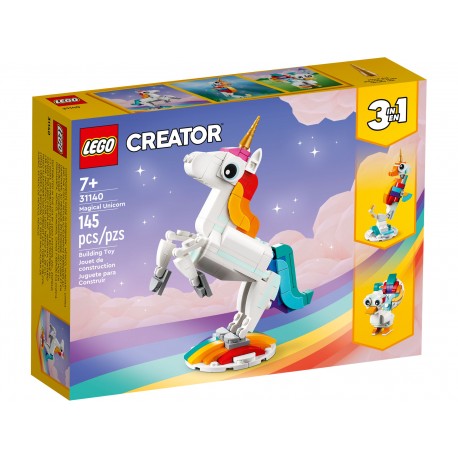 LEGO CREATOR 31140 Magiczny jednorożec 3w1