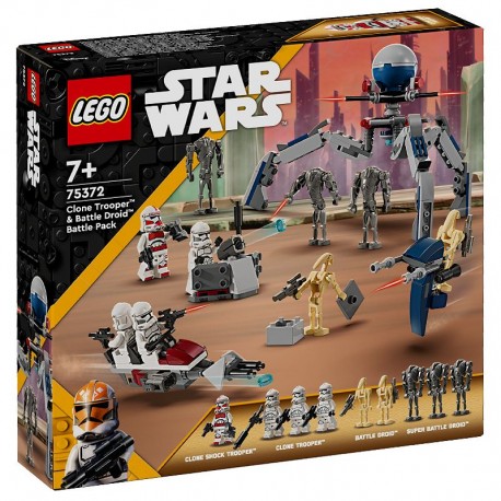 Lego STAR WARS 75372 Zestaw bitewny z żołnierzem armii klonów i droidem bojowym