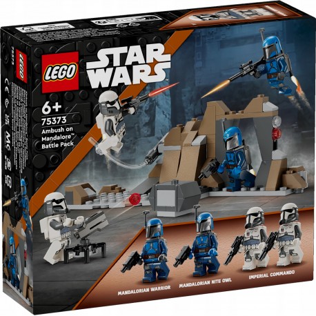 LEGO STAR WARS 75373 Zasadzka na Mandalorze - zestaw bitewny