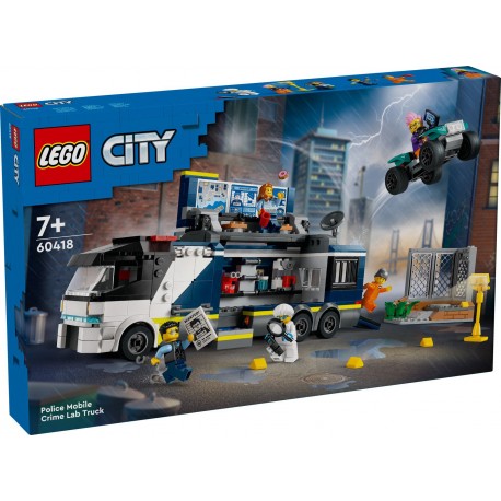 LEGO CITY 60418 Policyjna ciężarówka z laboratorium kryminalnym
