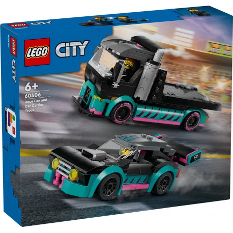 LEGO CITY 60406  Samochód wyścigowy i laweta