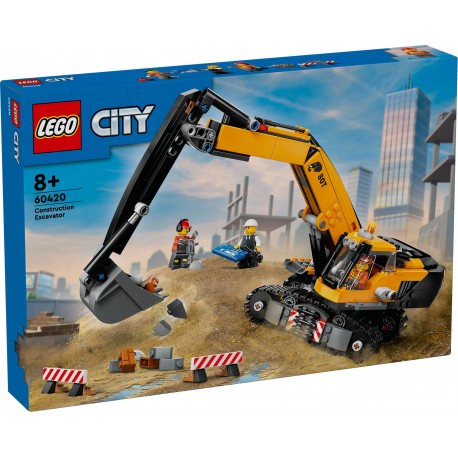 LEGO CITY 60420 Żółta koparka