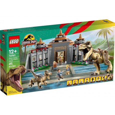 LEGO JURASSIC WORLD 75961 Centrum dla odwiedzających: atak tyranozaura i raptora
