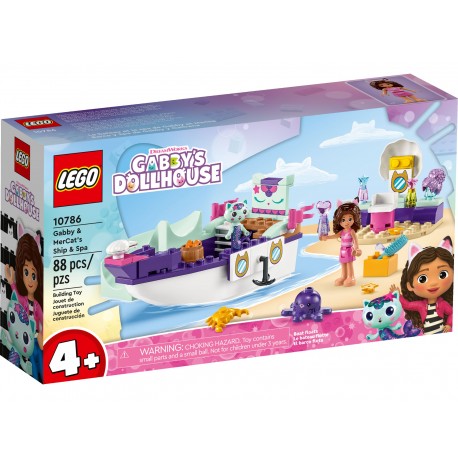 LEGO Koci domek Gabi 10786 Statek i spa Gabi i Syrenkotki