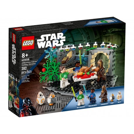 Lego STAR WARS  40658 Świąteczna diorama z Sokołem Millennium