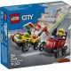 LEGO CITY 60458 Zestaw wyścigówek: pizza kontra wóz strażacki