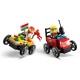 LEGO CITY 60458 Zestaw wyścigówek: pizza kontra wóz strażacki