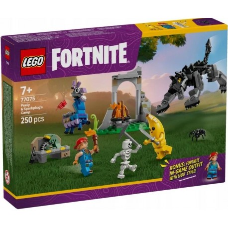 LEGO Fortnite 77075 Skórek i Iskra oraz obóz