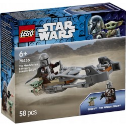 LEGO STAR WARS 75436 Śmigacz Mandalorianina i Grogu