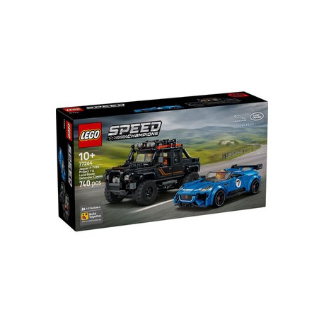 LEGO SPEED CHAMPION 77264 Jaguar Project 7 i Land Rover Defender