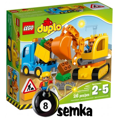LEGO DUPLO 10812 CIĘŻARÓWKA I KOPARKA GĄSIENICOWA