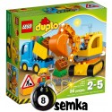 LEGO DUPLO 10812 CIĘŻARÓWKA I KOPARKA GĄSIENICOWA