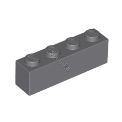 KLOCEK LEGO BRICK 1X4 DARK BLUISH GRAY - 3010