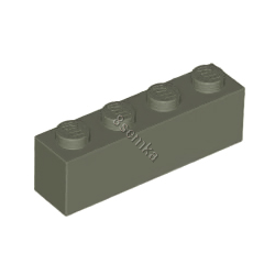 KLOCEK LEGO BRICK 1X4 DARK GRAY - 3010