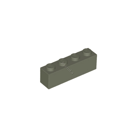 KLOCEK LEGO BRICK 1X4 DARK GRAY - 3010