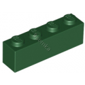 KLOCEK LEGO BRICK 1X4 DARK GREEN - 3010