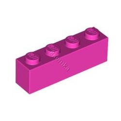 KLOCEK LEGO BRICK 1X4 DARK PINK - 3010