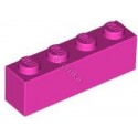 KLOCEK LEGO BRICK 1X4 DARK PINK - 3010