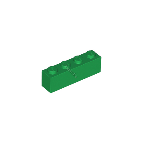 KLOCEK LEGO BRICK 1X4 GREEN - 3010