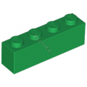 KLOCEK LEGO BRICK 1X4 GREEN - 3010