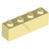 KLOCEK LEGO BRICK 1X4 LIGHT YELLOW - 3010