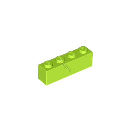 KLOCEK LEGO BRICK 1X4 LIME - 3010