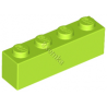KLOCEK LEGO BRICK 1X4 LIME - 3010