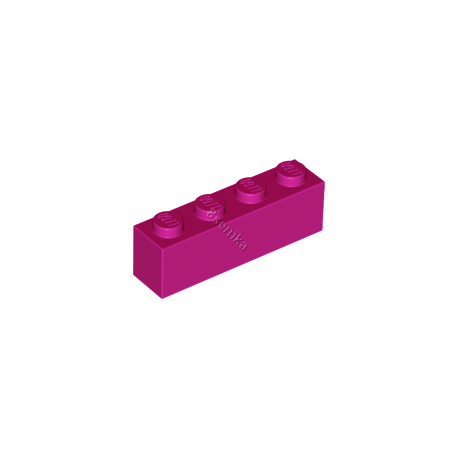 KLOCEK LEGO BRICK 1X4 MAGENTA - 3010