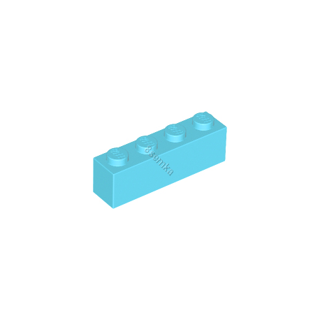 KLOCEK LEGO BRICK 1X4 MEDIUM AZURE - 3010