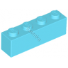 KLOCEK LEGO BRICK 1X4 MEDIUM AZURE - 3010