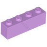 KLOCEK LEGO BRICK 1X4 MEDIUM LAVENDER - 3010