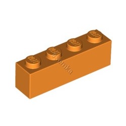 KLOCEK LEGO BRICK 1X4 ORANGE - 3010