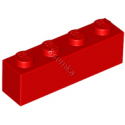 KLOCEK LEGO BRICK 1X4 RED - 3010