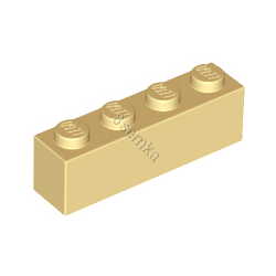 KLOCEK LEGO BRICK 1X4 TAN - 3010