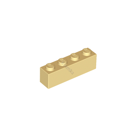 KLOCEK LEGO BRICK 1X4 TAN - 3010