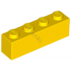 KLOCEK LEGO BRICK 1X4 YELLOW - 3010