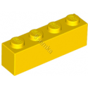 KLOCEK LEGO BRICK 1X4 YELLOW - 3010