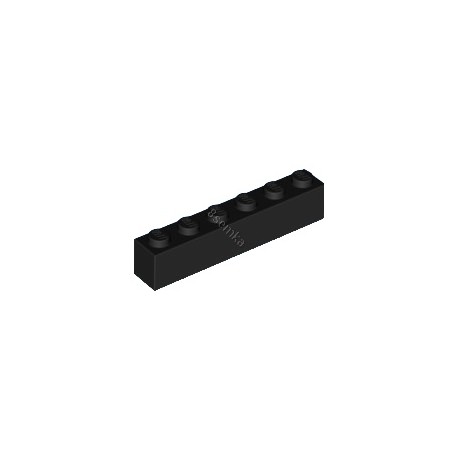 KLOCEK LEGO BRICK 1X6 BLACK - 3009