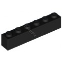 KLOCEK LEGO BRICK 1X6 BLACK - 3009