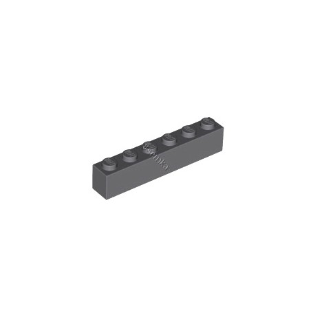 KLOCEK LEGO BRICK 1X6 DARK BLUISH GRAY - 3009