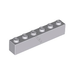 KLOCEK LEGO BRICK 1X6 LIGHT BLUISH GRAY - 3009