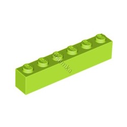KLOCEK LEGO BRICK 1X6 LIME - 3009