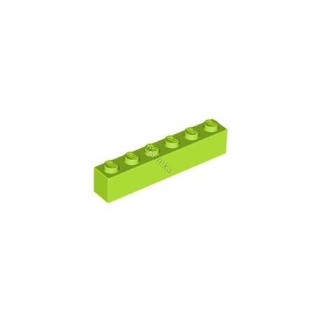 KLOCEK LEGO BRICK 1X6 LIME - 3009
