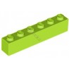 KLOCEK LEGO BRICK 1X6 LIME - 3009