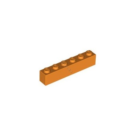 KLOCEK LEGO BRICK 1X6 ORANGE - 3009