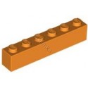 KLOCEK LEGO BRICK 1X6 ORANGE - 3009