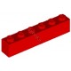KLOCEK LEGO BRICK 1X6 RED - 3009